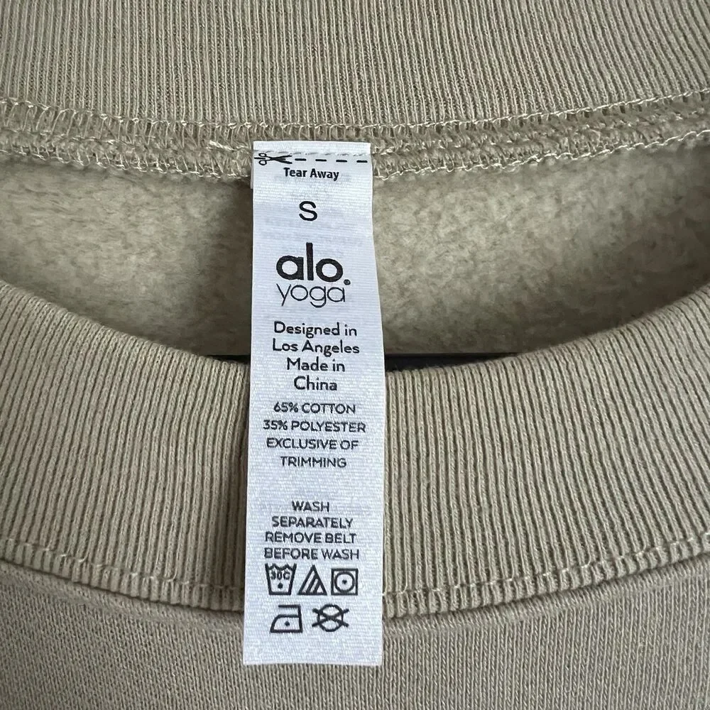 Alo Yoga Cityscape Sweatshirt Dress in California Sand